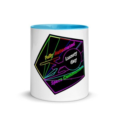 Fully Automated Luxury Gay Space Communism Star Trek Mug with Color Inside