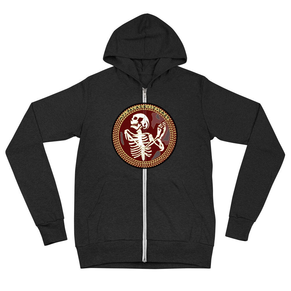Norman Chapel Hannibal Skeleton  Unisex zip hoodie