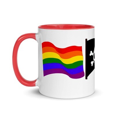 Love Gay Pirates Mug with Color Inside