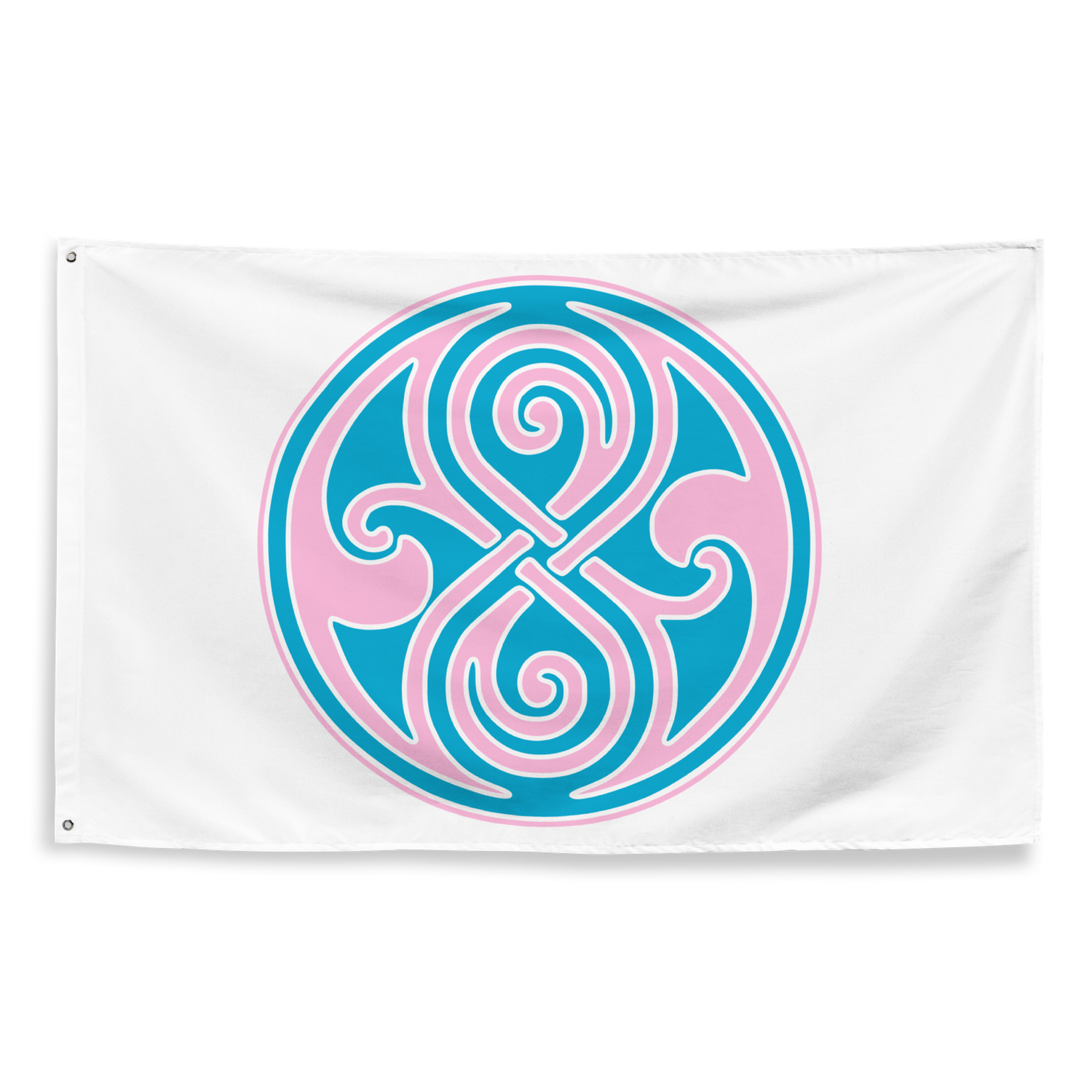 Trans Pride Seal of Rassilon Doctor Who Flag