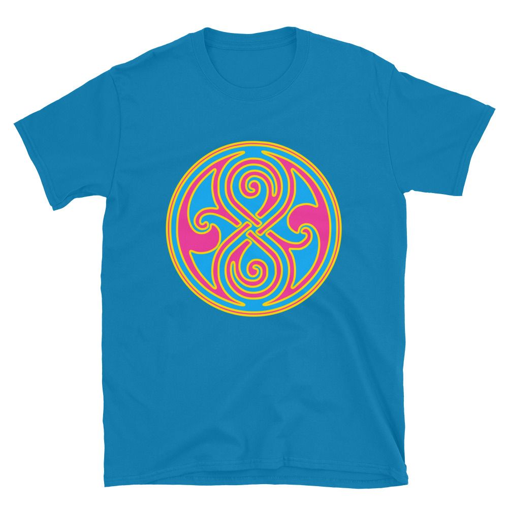 Pan Pride Seal of Rassilon Doctor Who Short-Sleeve Unisex T-Shirt