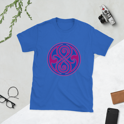 Bi Pride Seal of Rassilon Doctor Who Short-Sleeve Unisex T-Shirt