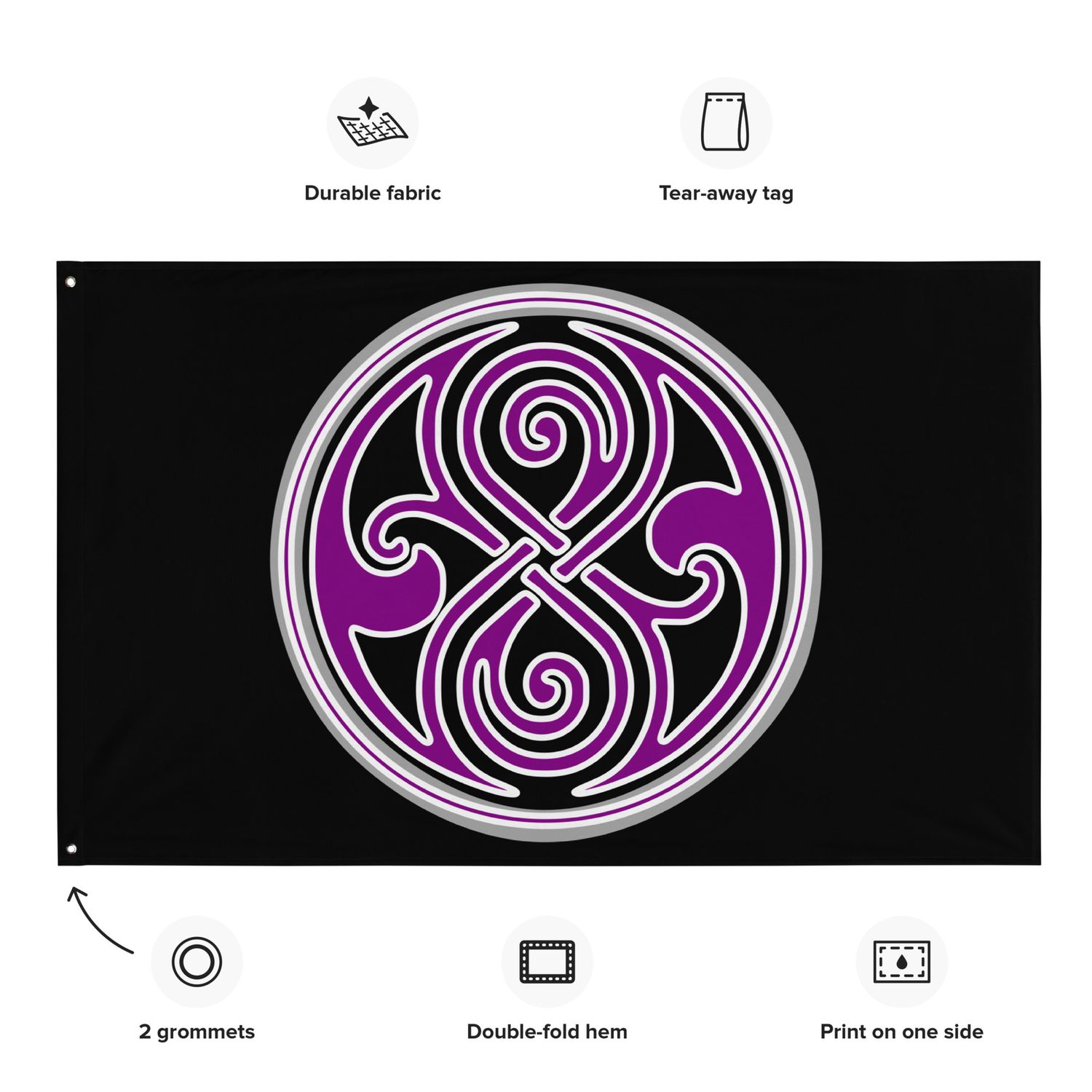 Seal of Rassilon Ace Pride Flag