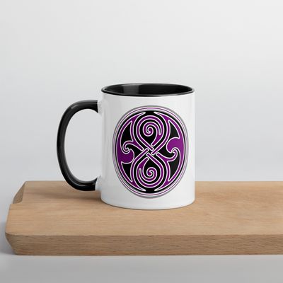 Seal of Rassilon Ace Pride 11oz Mug with Black Inside