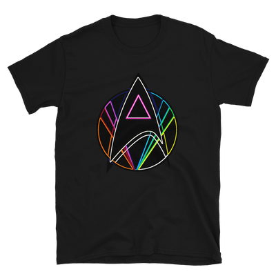 Gay Pink Triangle Star Trek Logo Short-Sleeve Unisex T-Shirt