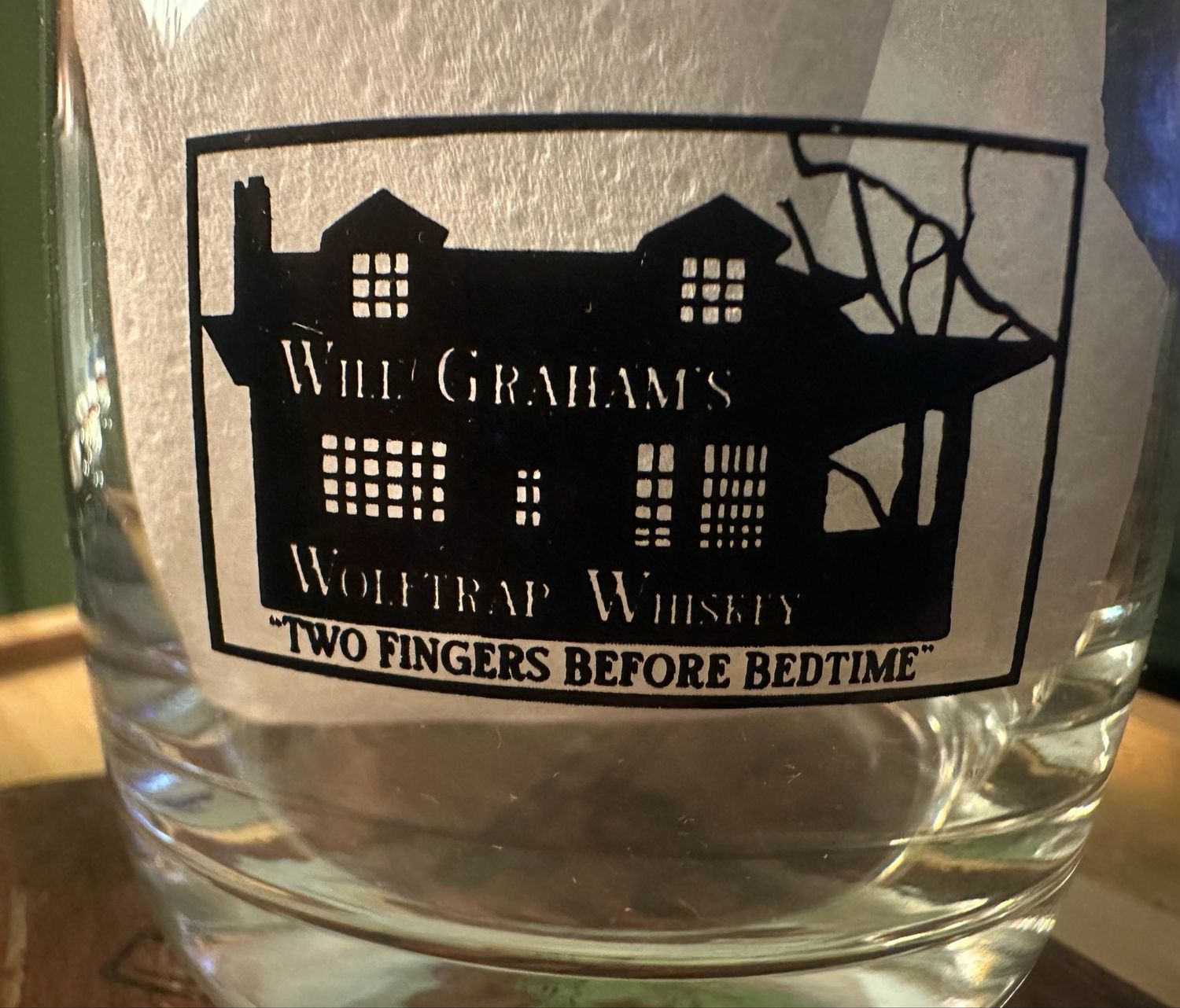 Will Graham’s Wolftrap Whiskey Drinking Glass