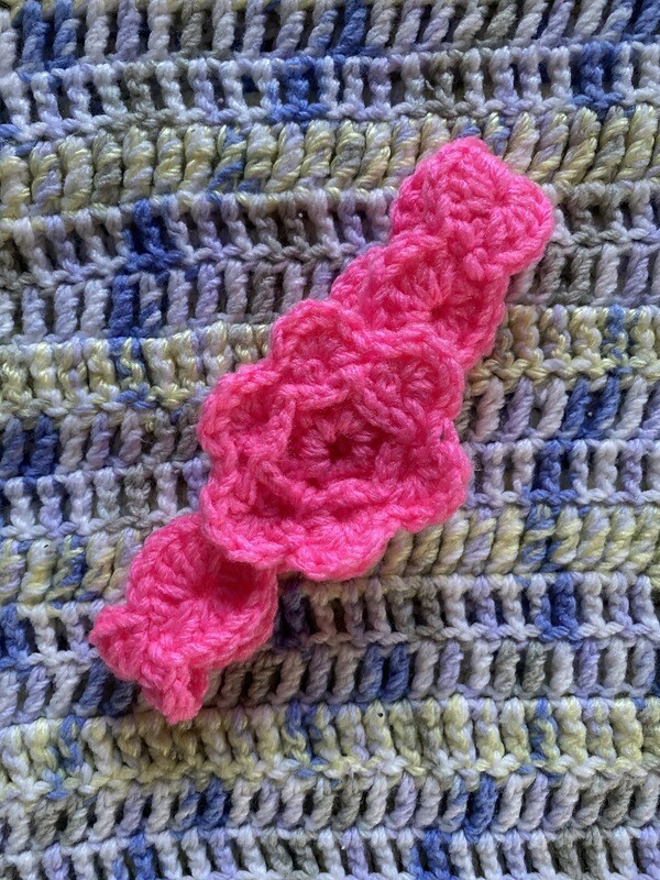 Hot Pink Headband With Flower
