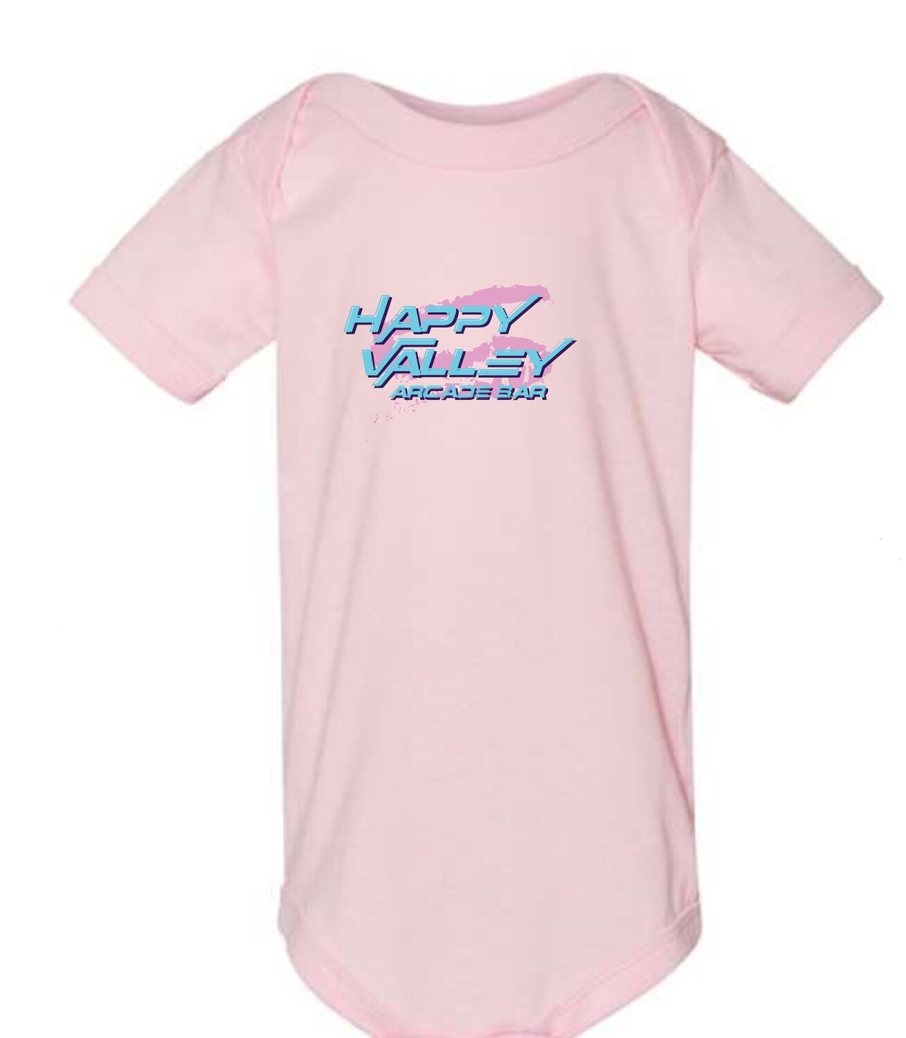 80's Logo Baby Onesie - Pink