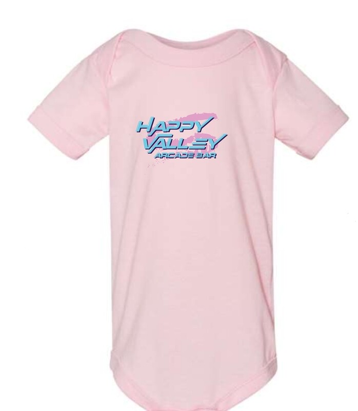 80&#39;s Logo Baby Onesie - Pink