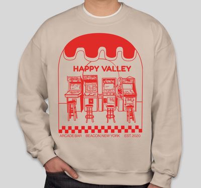 Red Slime Crewneck on Sand