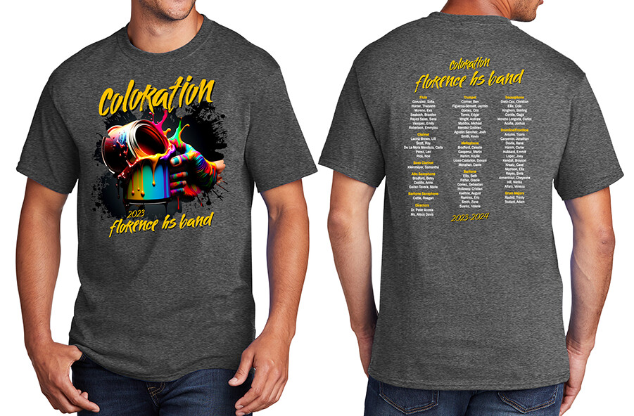2023 Florence HS Band - Coloration Show Shirt