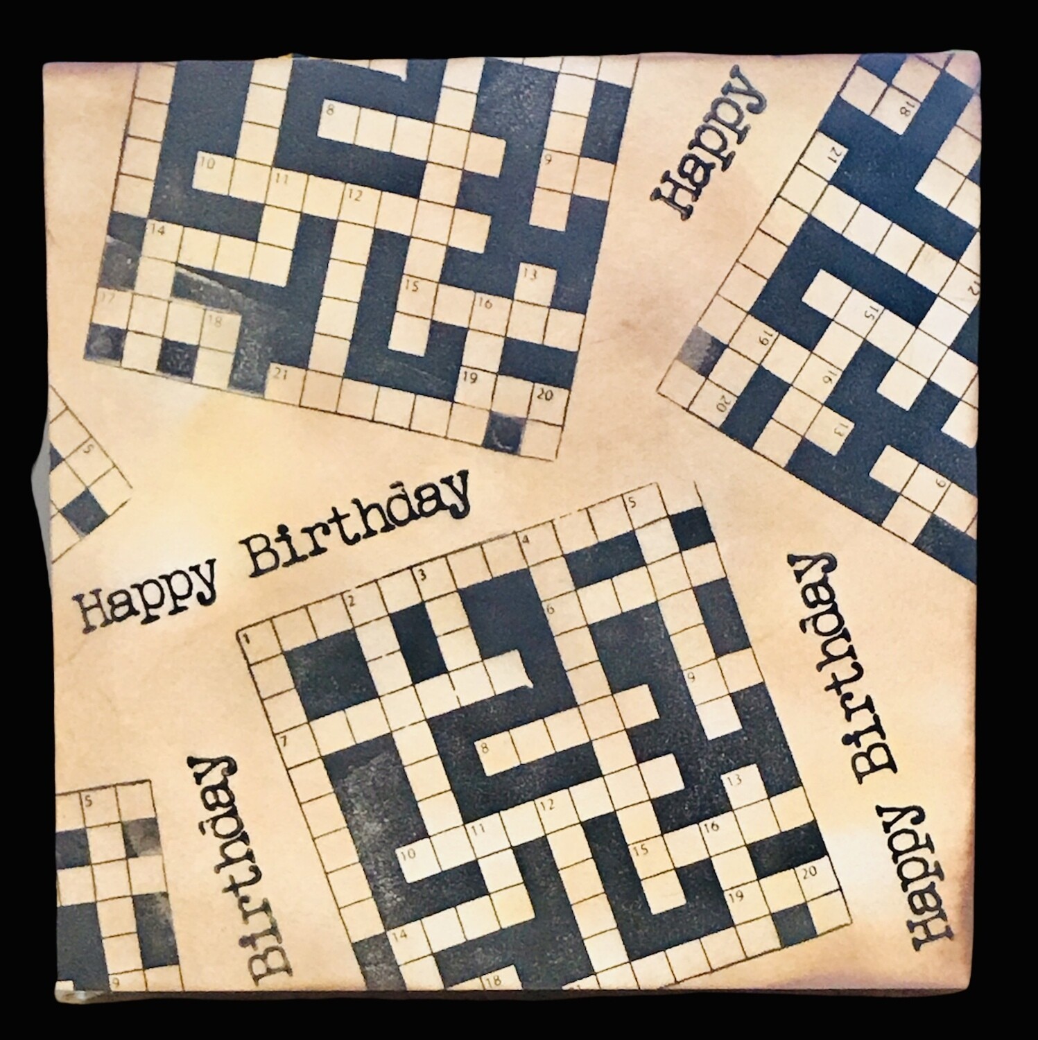 BIRTHDAY/ CROSSWORD_VINTAGE