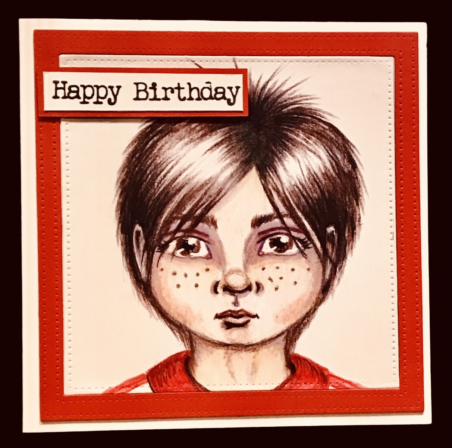 BIRTHDAY/ BOY_RED FRAME