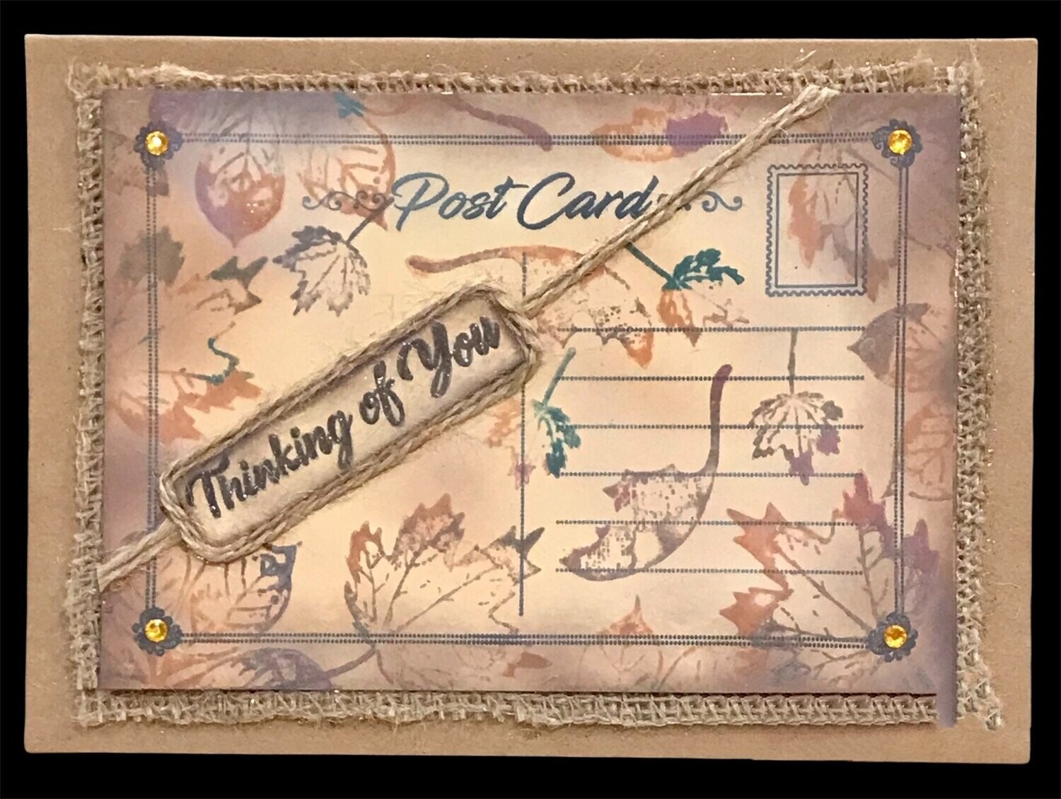 THINKING OF YOU/ KRAFT POSTCARD