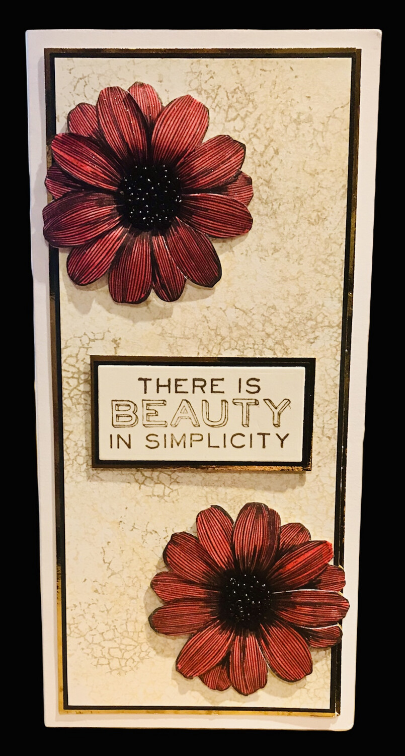 THERE IS BEAUTY IN SIMPLICITY/ RED
