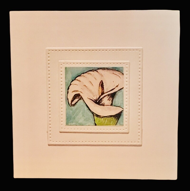 NOTECARD/ CALLA LILY