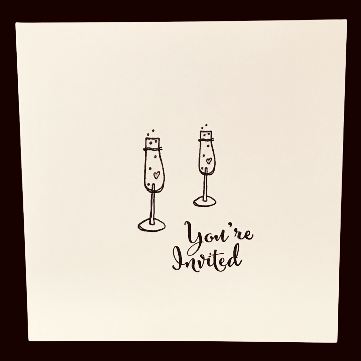 WEDDING INVITATIONS/ YOU'RE INVITED Pack of 6