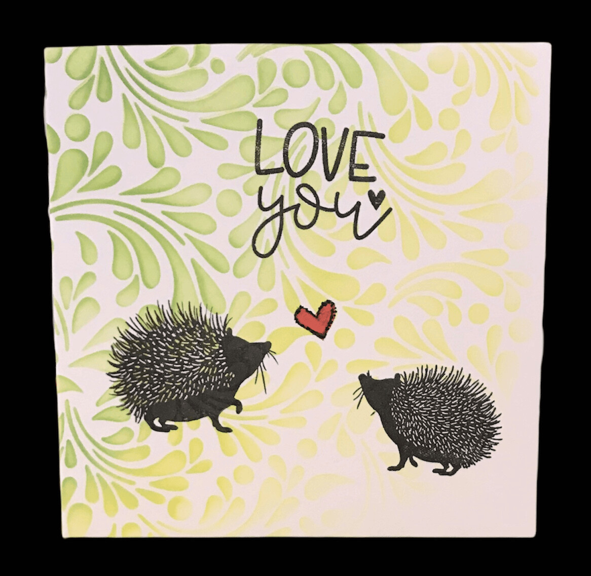 LOVE/ HEDGEHOGS SILHOUETTE