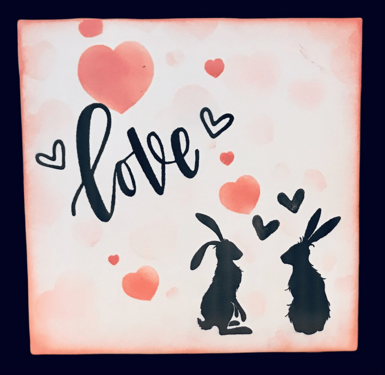 LOVE/ HARES SILHOUETTE