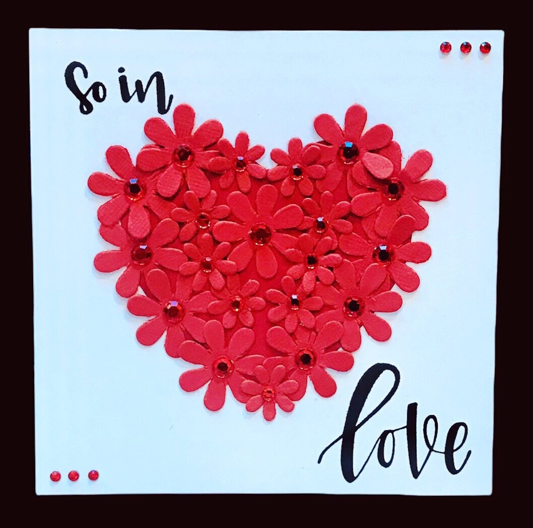 LOVE/ FLORAL HEART