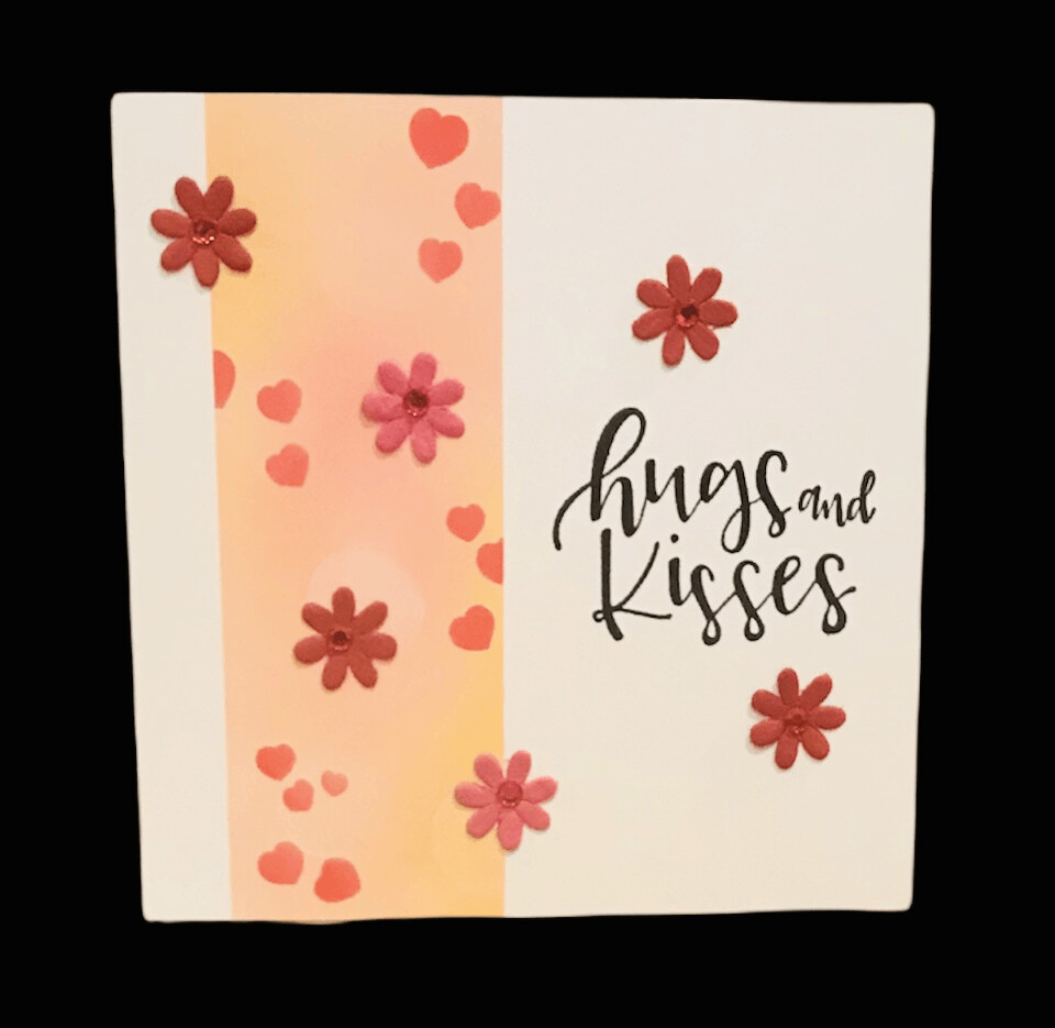 LOVE/ HUGS & KISSES_ORANGE&RED