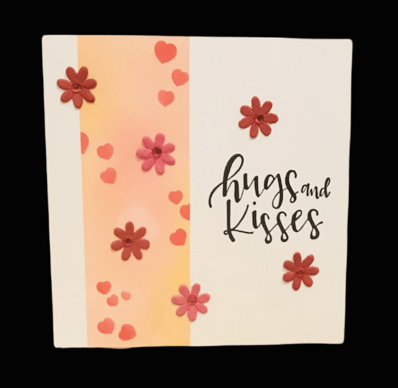 LOVE/ HUGS & KISSES_ORANGE&RED
