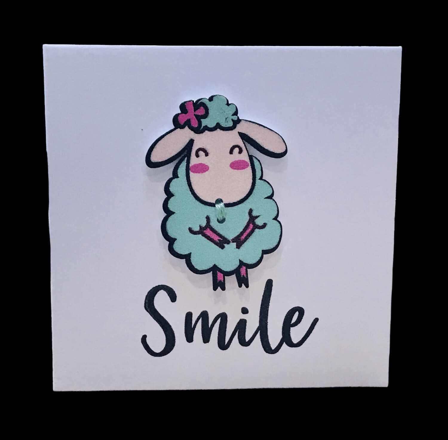 BUTTON CARD - Smile