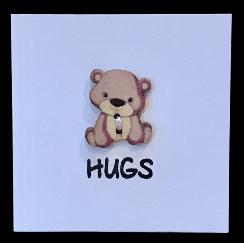 BUTTON CARD - HUGS