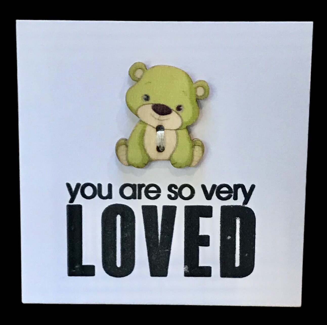 BUTTON CARD - So Very Loved