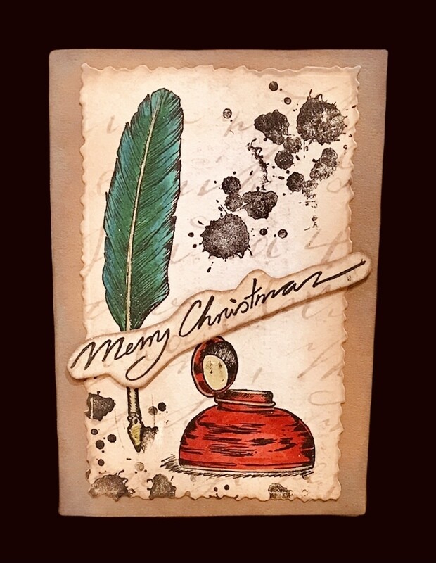 XMAS/ QUILL & INKWELL