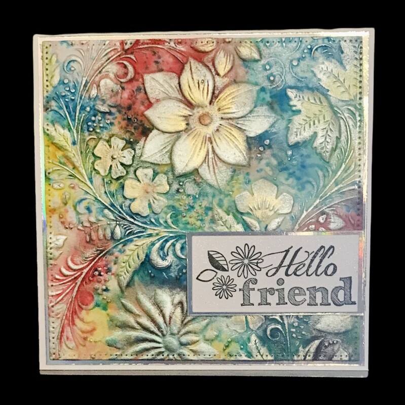 HELLO/ EMBOSSED FLORAL