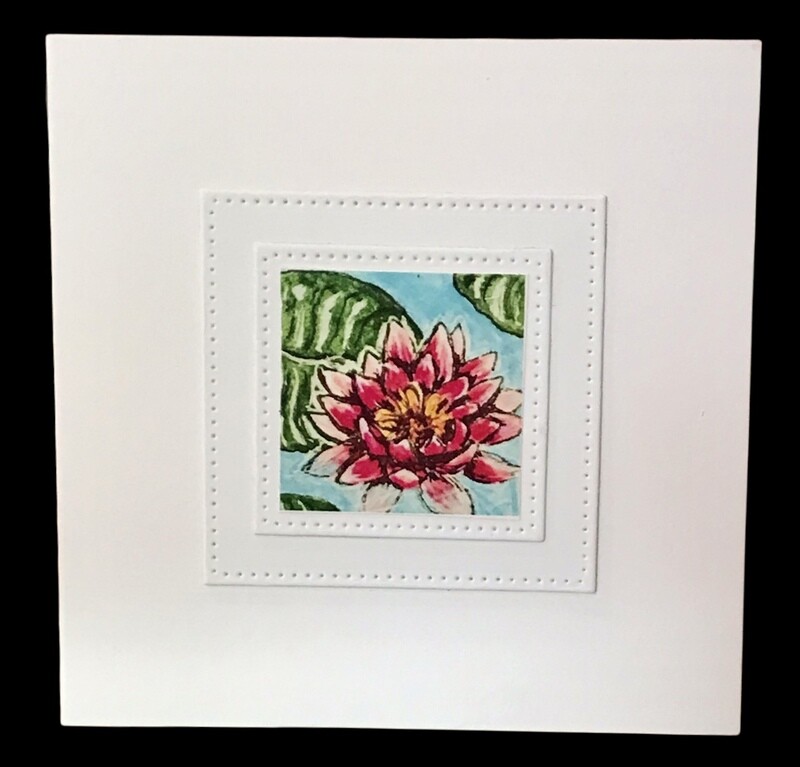 NOTECARD/ WATER LILY