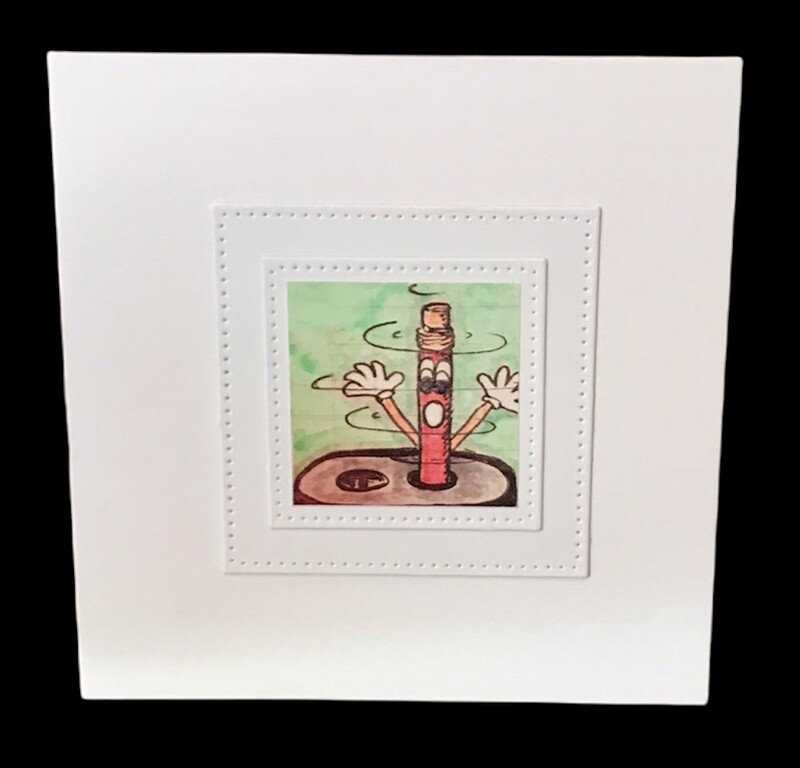 NOTECARD/ SPINNING PENCIL