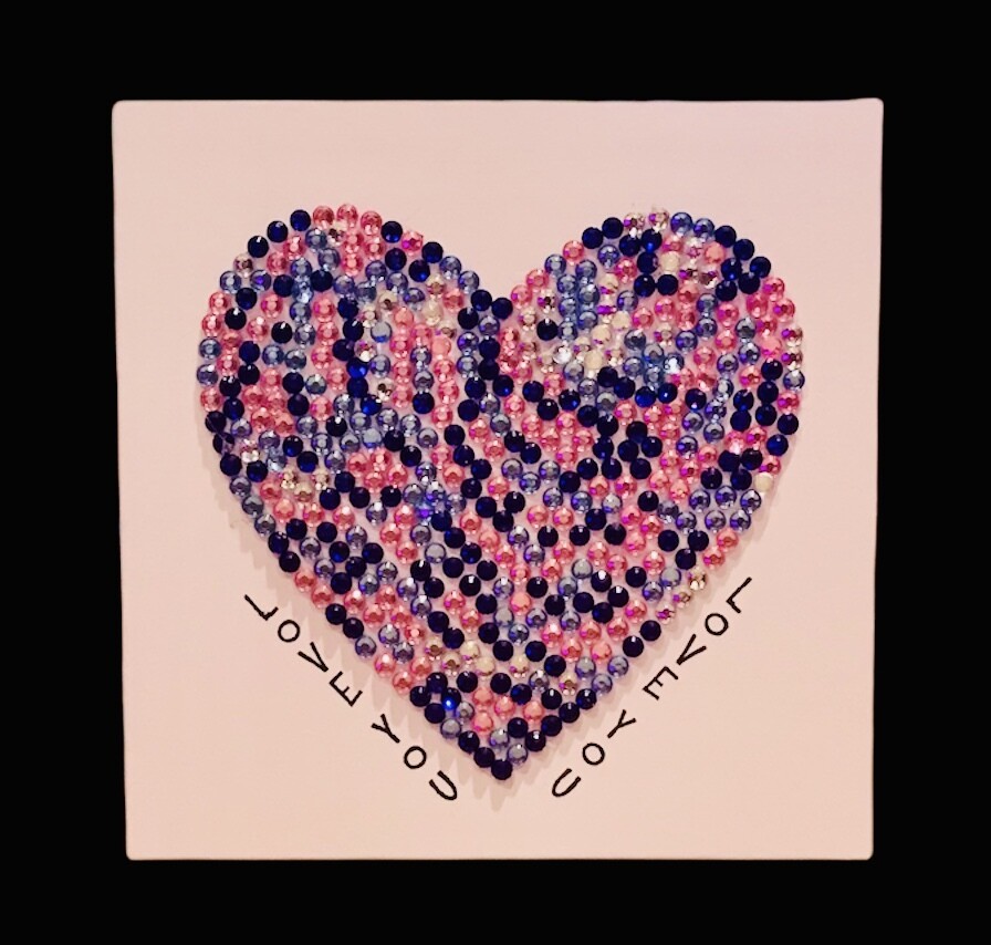 LOVE/ JEWELLED HEART