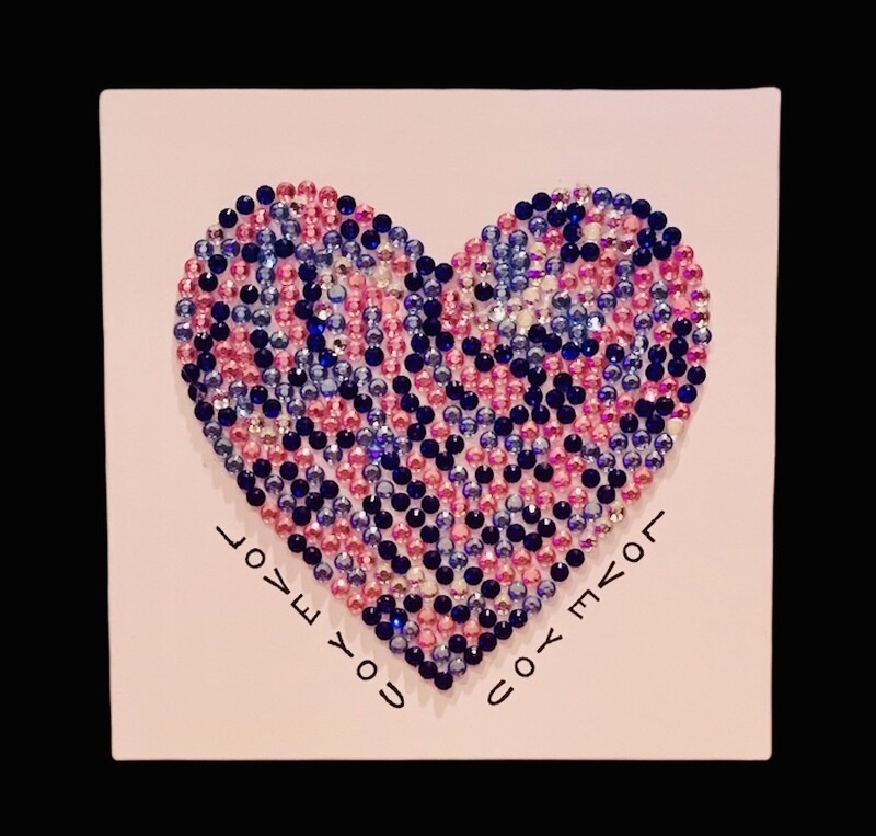 LOVE/ JEWELLED HEART