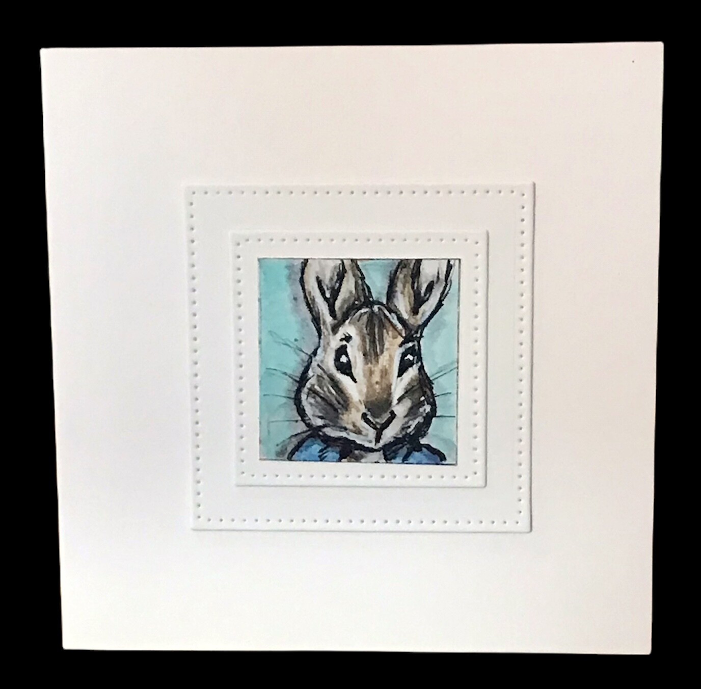 NOTECARD/ RABBIT IN BLUE JACKET - PETER