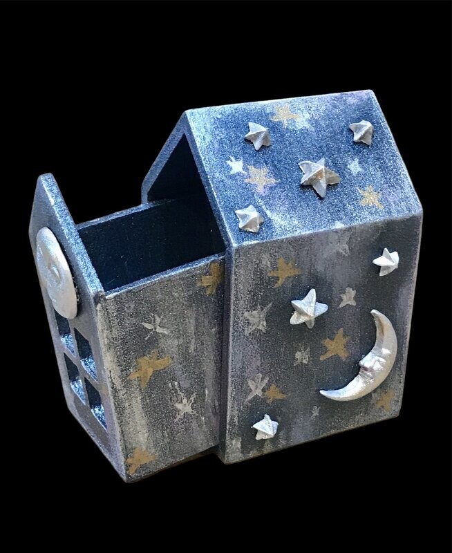 TOOTH FAIRY HOUSE - Night Blue Moon & Stars