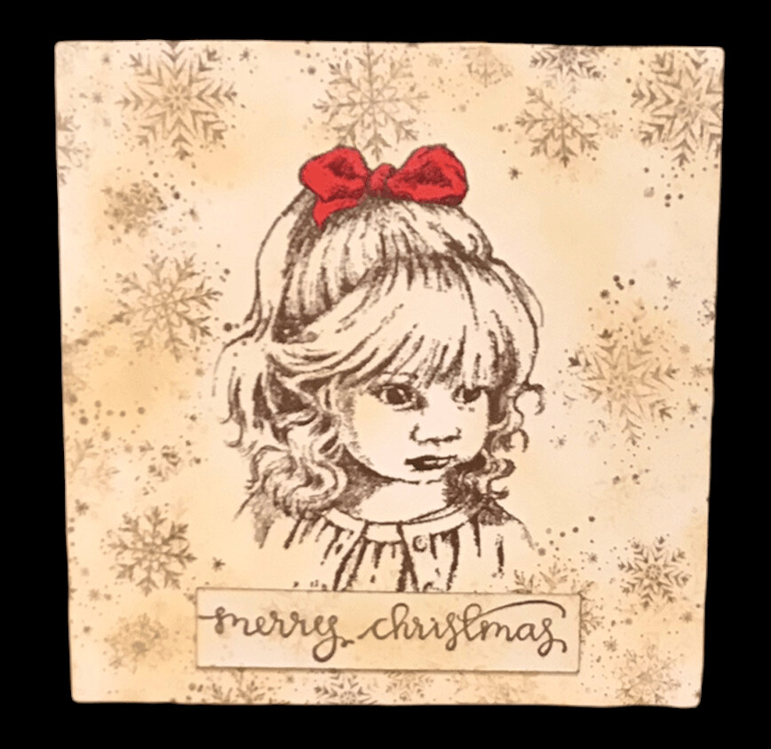 XMAS CHOCOLATE BOX GIRL Pack of 4