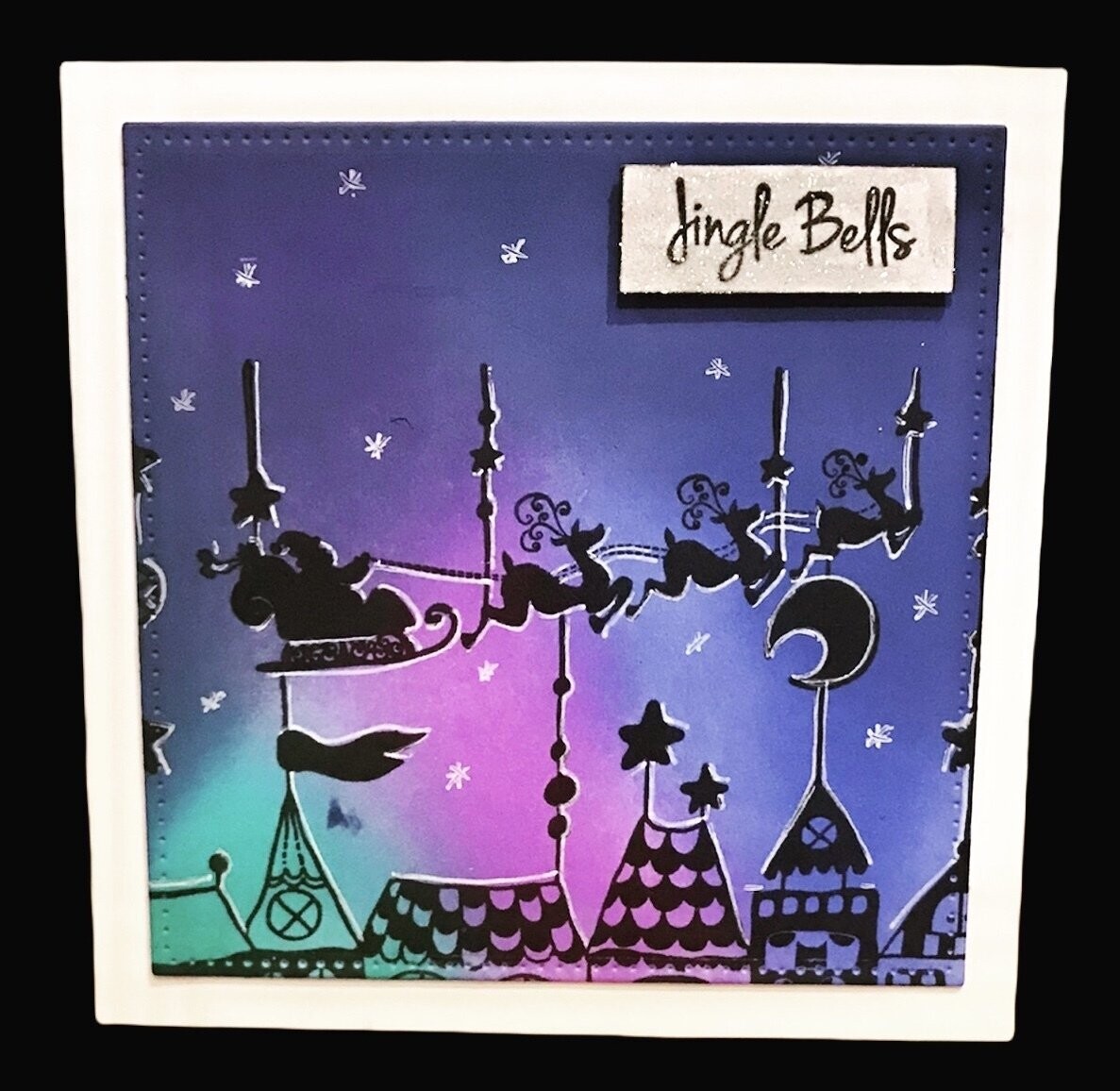 XMAS SLEIGH Jingle Bells Pack of 4