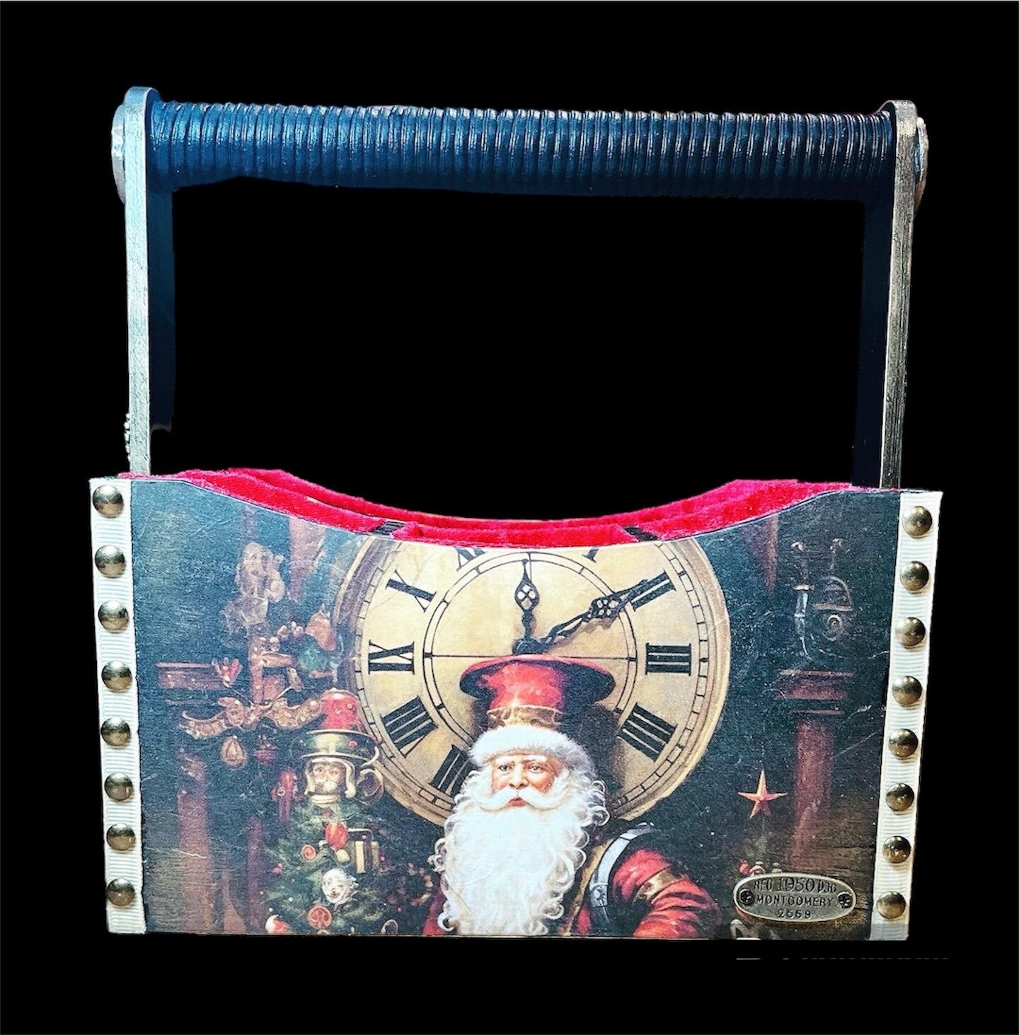 DECORATIVE CADDY - CLOCKWORK SANTA