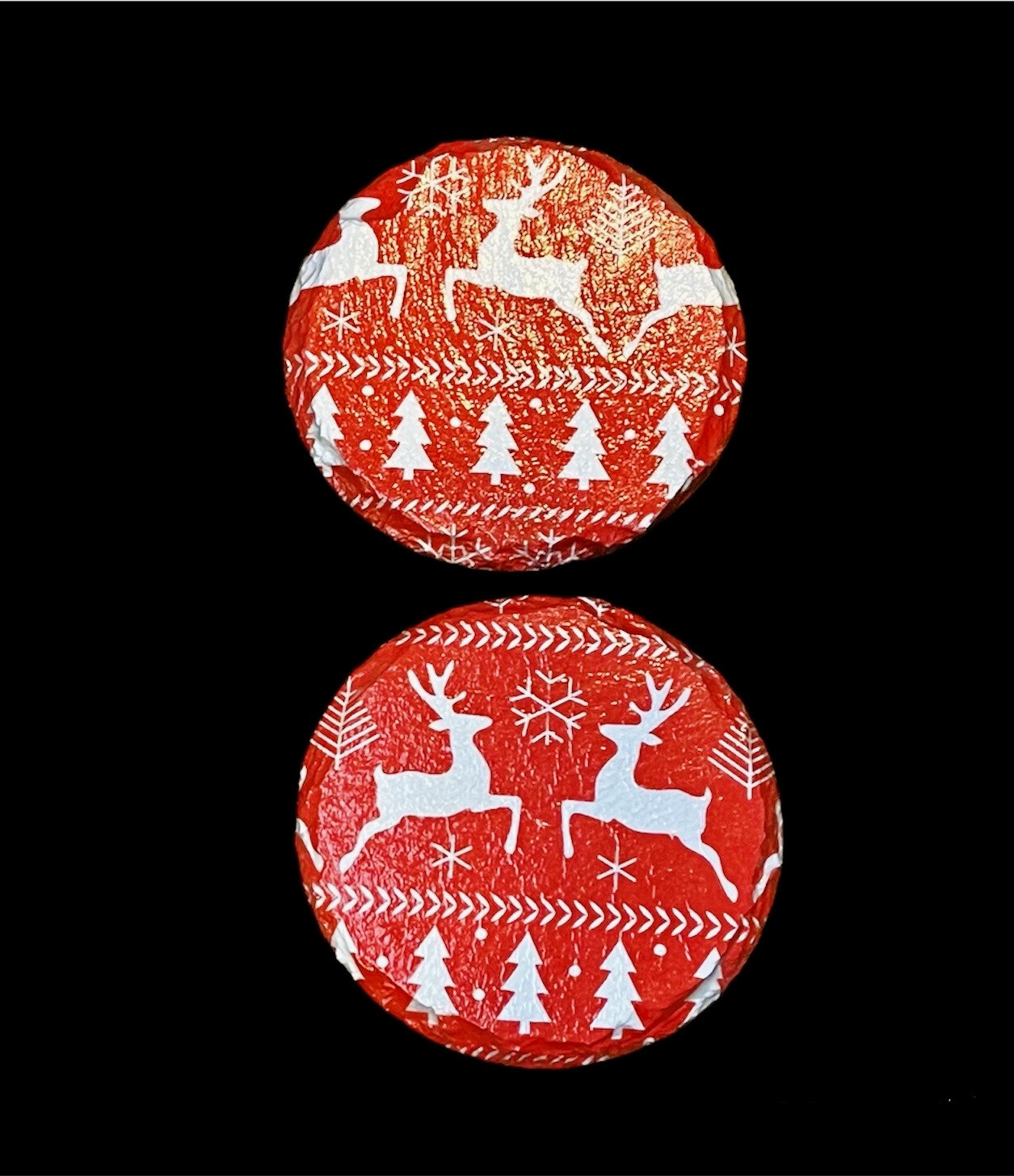 SLATE COASTER ROUND - NORDIC XMAS