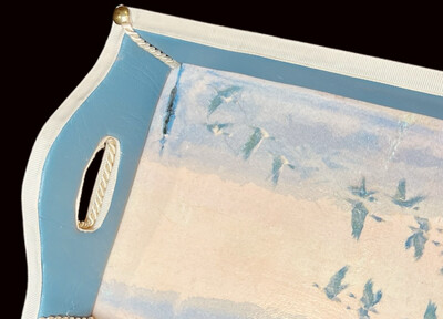 DECORATIVE TRAY - WINTER GEESE