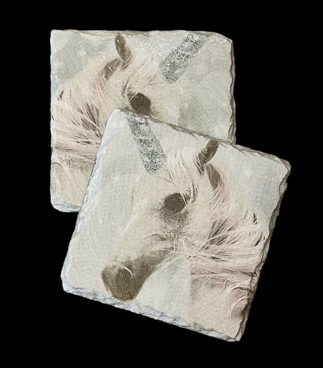 SLATE COASTER SQUARE - UNICORN