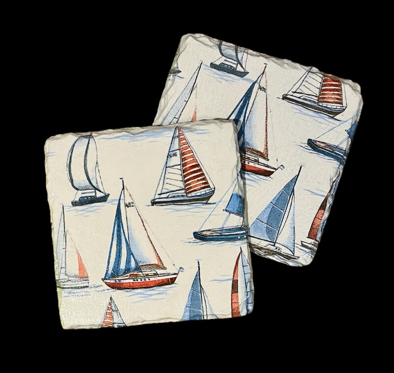 SLATE COASTER SQUARE - YACHTS