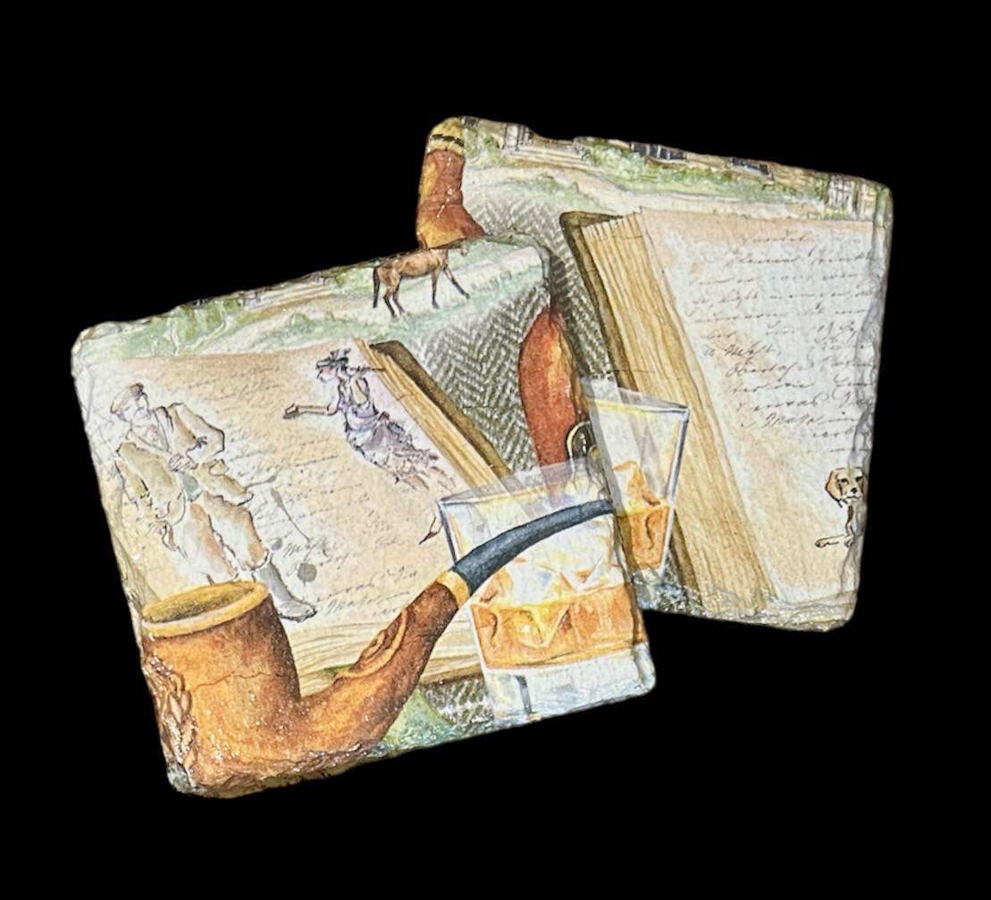 SLATE COASTER SQUARE - COUNTRY GENT