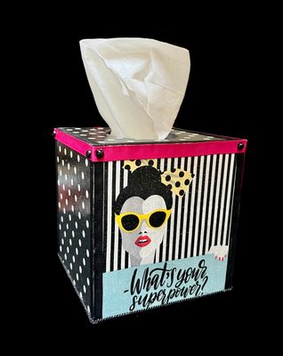 TISSUE CUBE COVER - SUPERPOWER