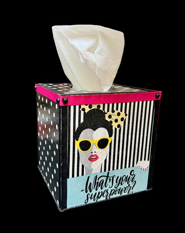 TISSUE CUBE COVER - SUPERPOWER