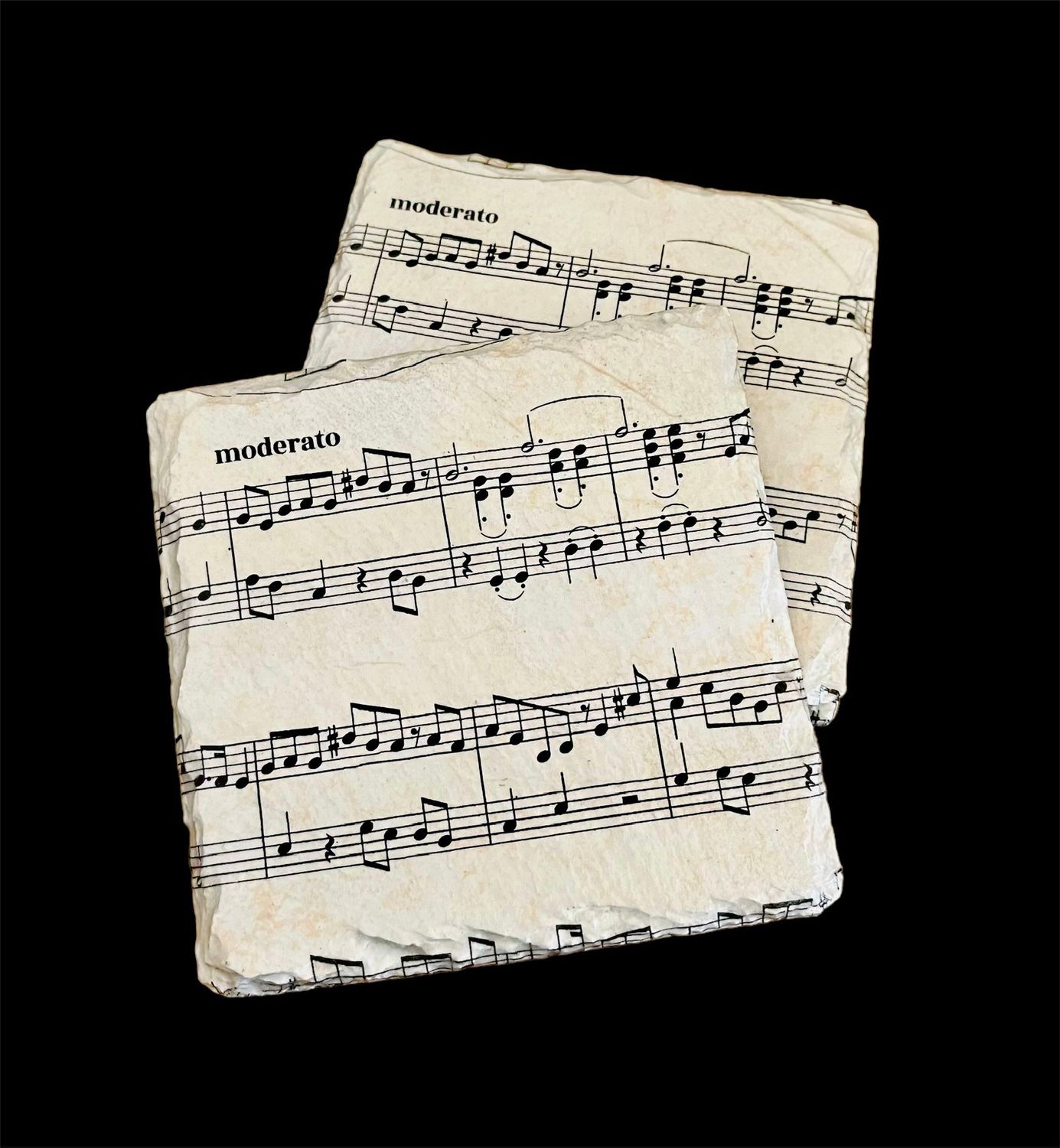 SLATE COASTER SQUARE - MUSICAL SCORE