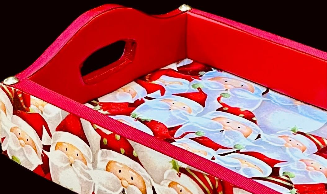 DECORATIVE TRAY - SANTAS