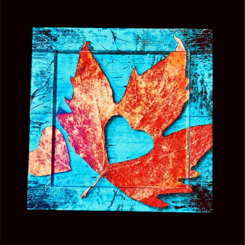 DECORATIVE TRIVET - AUTUMN LEAF